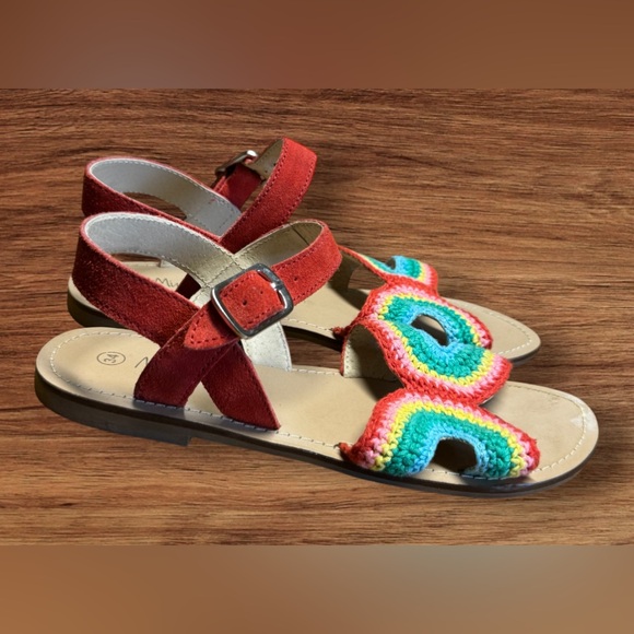 EUC Mini Boden Crochet Sandals - Picture 2 of 5